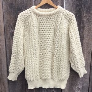 VTG Cladyknit 100% Wool Donegal Fisherman Sweater